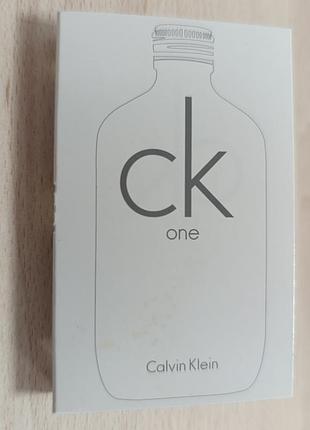 Туалетная вода ck one от calvin klein, пробник 1,2мл, оригинал