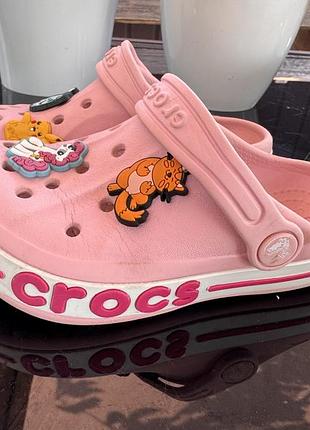 Сабо для дівчинки, crocs, рожеві, розмір c11 3