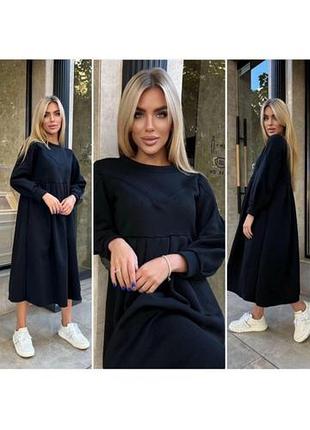 Платье на флисе женское m,l 6