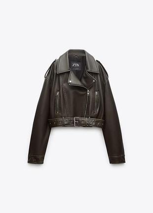 Косуха zara куртка шкірянка 8
