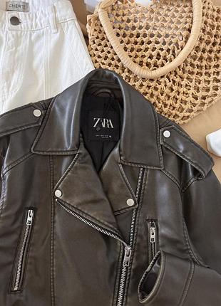 Косуха zara куртка шкірянка 4