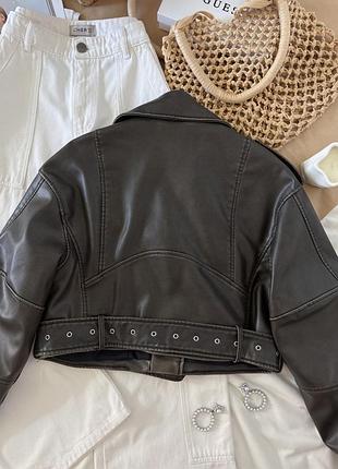 Косуха zara куртка шкірянка 7