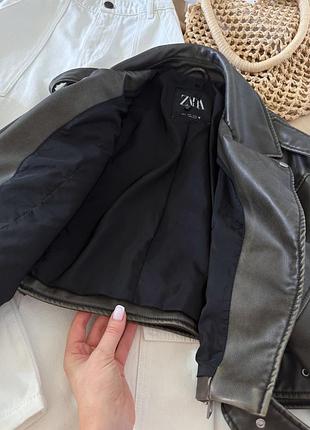 Косуха zara куртка шкірянка 6