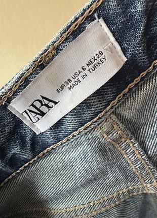 Джинси темно-сині zara 5