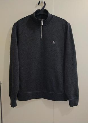 Кофта zip penguin серый гольф timberland gap bugatti uniqlo levis