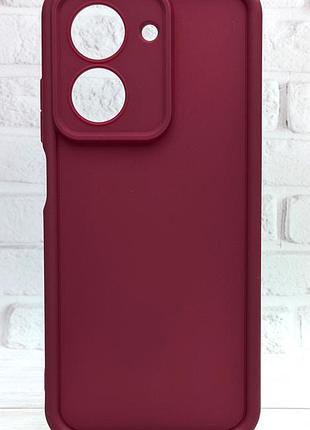 Чехол shock case для xiaomi redmi a5 global (25028rn03g / 25028rn03o) бампер силиконовый бордовый
