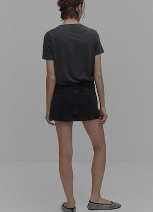 Джинсовая мини юбка mango l/xl 6