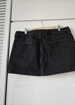 Джинсовая мини юбка mango l/xl 3
