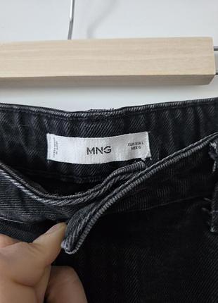 Джинсовая мини юбка mango l/xl 4