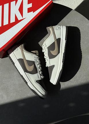 Nike dunk low beige brown bear