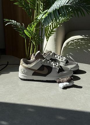 Nike dunk low beige brown bear 10