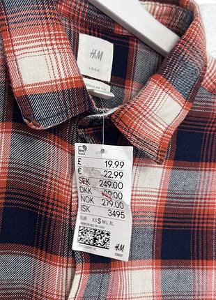 Сорочка в клітинку h&m 7