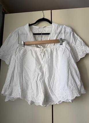 Костюм літній zara  рішельє 3