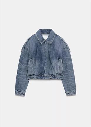 Стильна джинсова куртка zara ! s розмір
