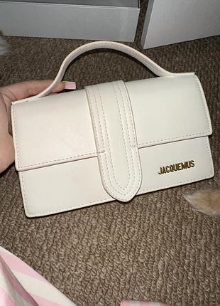 Сумка jacquemus біла