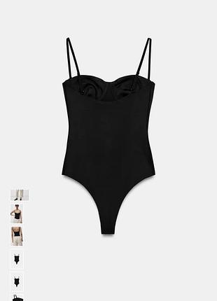 Боді zara xs чорний 2