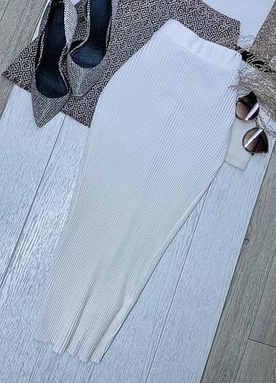 Нова молочна спідниця zara m міді спідниця олівець спідниця в рубчик зара спідниця бавовняна