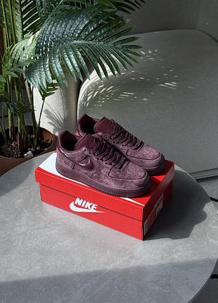 Nike air force 1 '07 burgundy crush 4