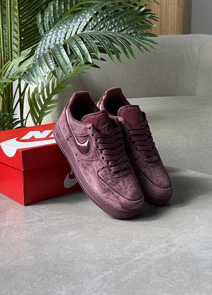 Nike air force 1 '07 burgundy crush 5