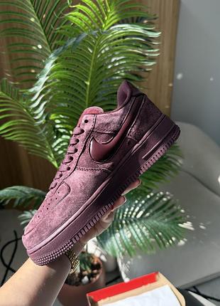 Nike air force 1 '07 burgundy crush 7