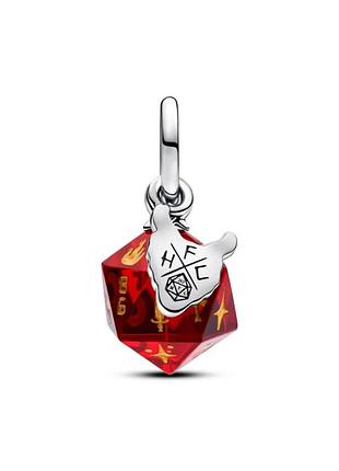 Серебряный шарм pandora "кубик клуба адского огня" очень странные дела 793564c01