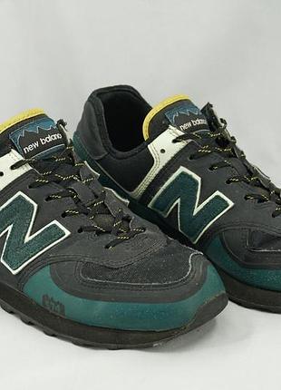 New balance 574 42 | черно-зеленые, cordura
nb 574 black green | класика