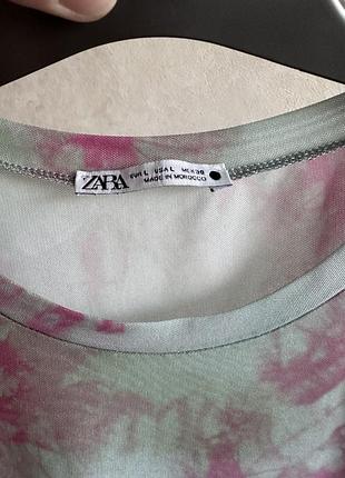 Лонгслів сітка тай дай zara 2