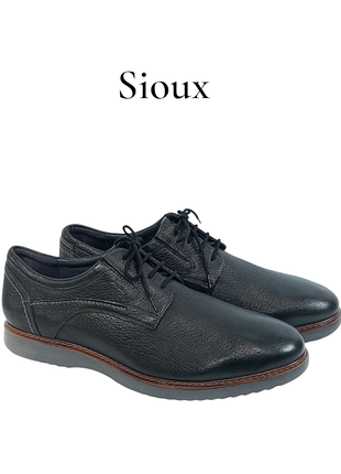 Кожаные мужские туфли дерби sioux uras оригинал
