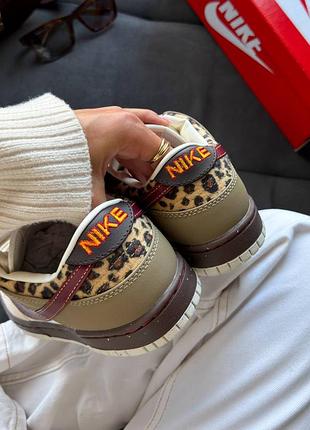 Nike dunk low "khaki leopard " 4
