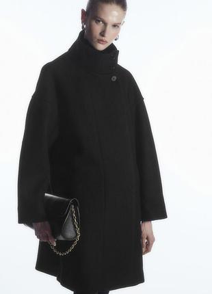 Cos funnel-neck boiled-wool coat 5