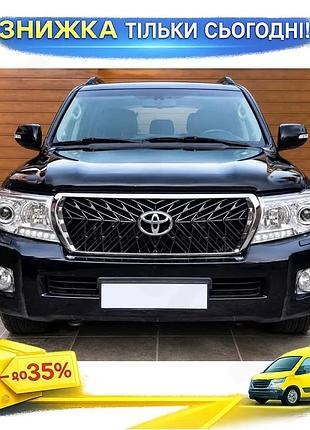Решітка trd для toyota land cruiser 200 2012-2016 чорна пластикова решітка для тюнінгу автомобіля ku-22