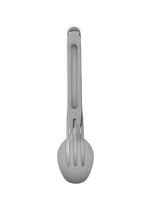 Туристичний набір ложка-виделка nextool titanium tableware set, титан 3