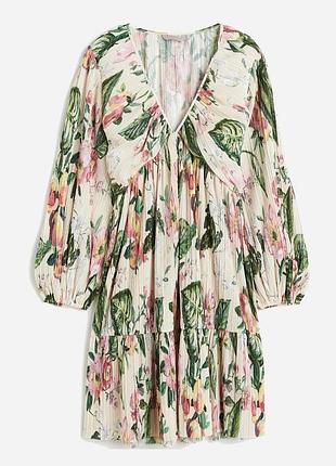 Яскрава  трендова сукня плаття плісе h&m uk 8 s 36🔥🔥🔥