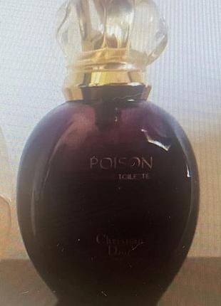 Christian dior poison eau de toilette 50 со. вінтаж