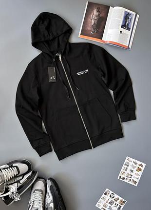Zip hoodie armani exchange чорна демі