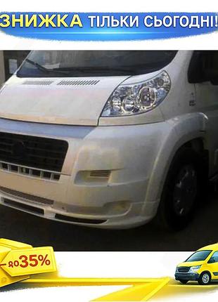 Передняя накладка узкая под покраску для citroen jumper 2006-2013 тюнинг бампера обвес для авто ku-22