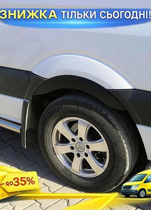 Накладки на задні арки 2шт fiat ducato 2006-2025 пластикові самоклеючі для захисту колісних арок ku-22