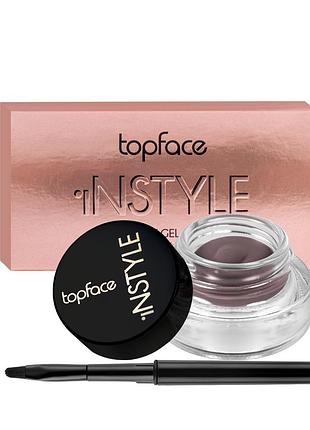 Підводка для очей гелева topface instyle gel eyeliner pt552 № 02 коричнева daily skin care
