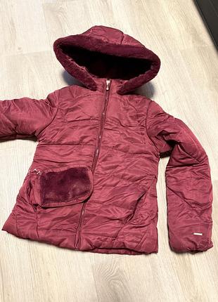 🛍️розпродаж 🛍️нова зимова куртка з поясною сумкою на дівчинку