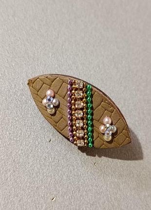 Брошь хендмейд , pat japan, handmade 6