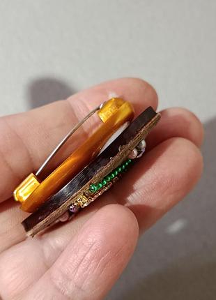 Брошь хендмейд , pat japan, handmade 5