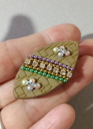 Брошь хендмейд , pat japan, handmade 2