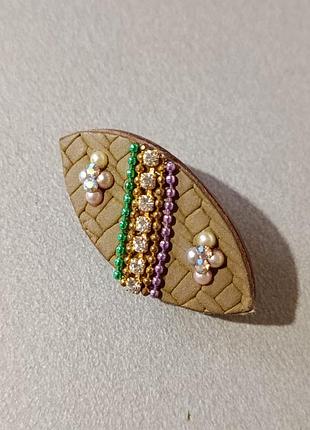 Брошь хендмейд , pat japan, handmade