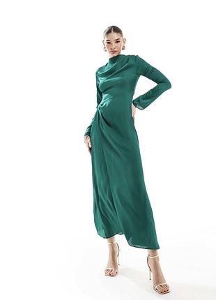 Asos 14 р нова довга зелена сукня