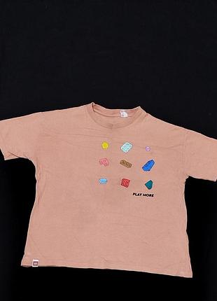 Футболка оверсайз h&m x lego 116-122р 8340 б