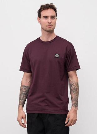 Чоловіча футболка stone island з патчем оригінал