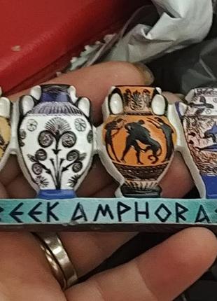 Магніт на холодильник сувенір greece греція амфора