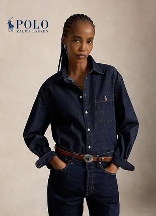 Джинсова жіноча сорочка polo ralph lauren рубашка