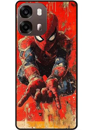 Силіконовий чохол бампер для oppo a6s з малюнком spider man людина-павук