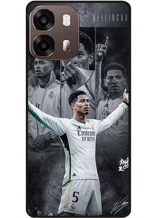Чехол силиконовый бампер для oppo a6s с рисунком jude bellingham джуд беллингем